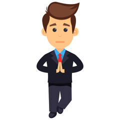 
A character cartoon designed to represent official class
