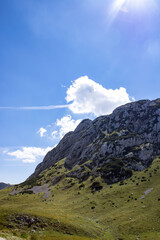 Fantastic mountains of Montenegro. Picturesque mountain landscape of Durmitor National Park, Montenegro, Europe, Balkans, Dinaric Alps, UNESCO World Heritage Site. 