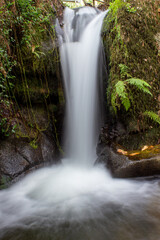 Obraz premium watterfall in Galicia. Long exposure . Sameira, Pontevedra