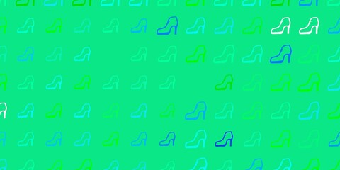 Light multicolor vector texture with women's rights symbols.