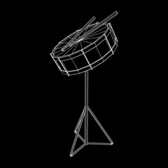 Musical instruments set. Rock band drum. Percussion musical instrument