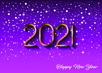 2021 Happy New Year background for your seasonal invitations, festive posters, greetings cards.