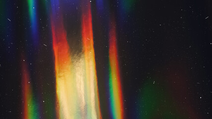 Dusted Holographic Abstract Multicolored Backgound Photo Overlay, Using Screen Mode for Vintage Retro Looking, Rainbow Light Leaks Prism Colors, Trend Design Creative Defocused Effect