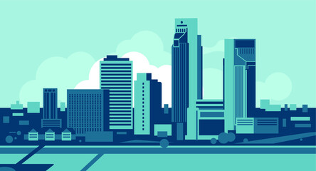 Obraz premium Corpus Christi Texas skyline