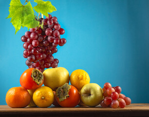  image of vine grapes and fruits close-up