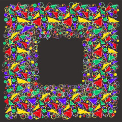 Geometric abstract frame, vector illustration	