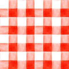 Buffalo plaid lumberjack tartan seamless pattern in vector format. Plaid textile seamless background. - 390482533