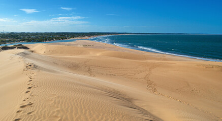 sand dunes on the beach