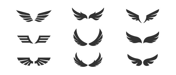 Winged emblems and frames.