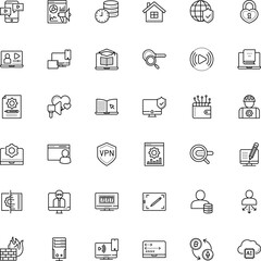 internet vector icon set such as: grid, young, game, blue, find, bullhorn, cpu, construction, news, office, worker, investment, geography, mining, zoom, mockup, customer, lead, gaming, success