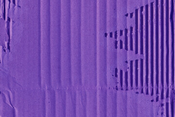 A violet vintage rough sheet of carton. Recycled environmentally friendly cardboard paper texture. Simple minimalist papercraft background.