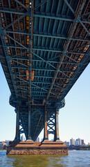 Under Manhattan Bridge, New York City, USA.