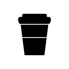 Coffee cup icon on white background. Vector illustration.