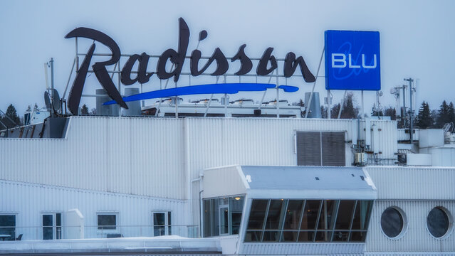 Dach des Radisson Blu Hotels in Troms&ouml;, Norwegen am 17.02.2020