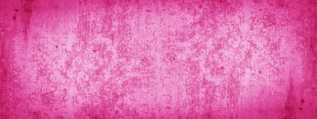 Abstract pink magenta pastel bright watercolor painted paper texture background banner	
