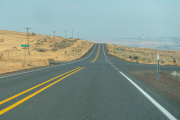 Wind power plants in the desert