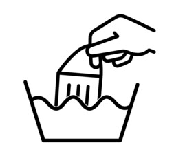 Mask washing vector icon