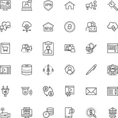 internet vector icon set such as: university, liquid, write, newsletter, document, head, shop, analyzing, profile, game, access, money making, window, minimalistic, ink, skin, card, store, dashboard