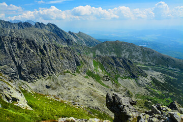 Fototapeta na wymiar Tatra Mountains in Slovakia, beautiful mountain landscape