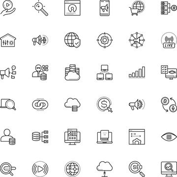internet vector icon set such as: public, college, circuit, unlimited, gold, process, reading, clip, delete, per, administrator, speak, mockup, thermostat, library, contour, golden