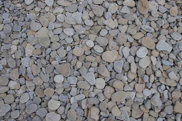 Smooth rocks on the beach