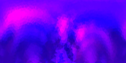 Dark purple vector poly triangle template.