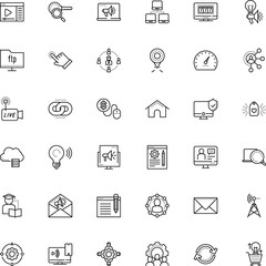 internet vector icon set such as: mockup, student, display, pack, electric, reload, glyph, location, database, luck, chart, sign symbol, processing, residential, bet, correspondence, stroke, purchase