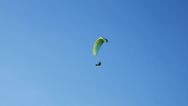 Parachute in the sky