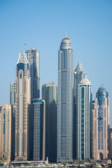 Fototapeta na wymiar Skyline von Hochhäusern in Dubai City