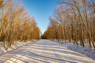 road in the snow