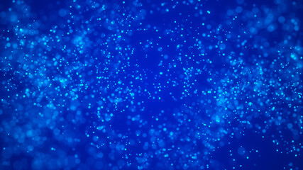 Fototapeta premium Dust particles. Abstract background of dots. Cosmic illustration. 3d rendering.