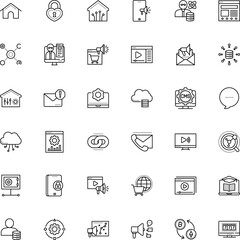 internet vector icon set such as: tablet, progress, telephone, sell, betting, menu, info, distance, office, win, retail, engine, main, tune, sale, discovery, infographic, magnifier, game, improvement