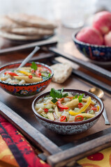 Zucchini and Corn Vegetable Soup or Stew