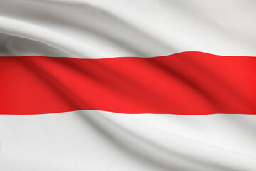 Series of ruffled flags - Belarus