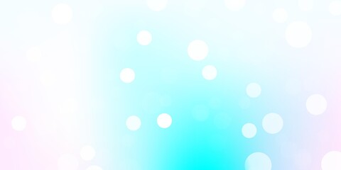 Light pink, blue vector texture with disks.