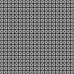 Abstract Cross Pattern Dots Logo generative computational art illustration