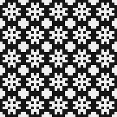 Fototapeta premium Abstract Cross Pattern Dots Logo generative computational art illustration