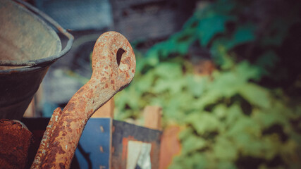 detail of an old iron