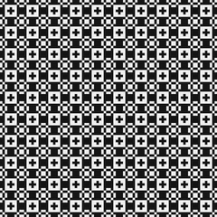 Fototapeta premium Abstract Cross Pattern Dots Logo generative computational art illustration