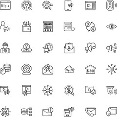 internet vector icon set such as: money making, cryptography, forbidden, press, stroke, online business, supermarket, hand gesture, photo, png, trade, cursor, pay per click, cartoon, machine