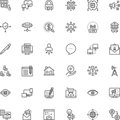 internet vector icon set such as: cybercrime, cyberspace, tv, ink, choice, purchase, mortgage, council, encryption, asynchronous, tool, white, love, man, event, teacher, protection wifi, source, sale