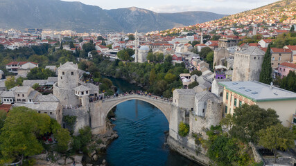 Fototapeta na wymiar Mostar old bridge 