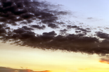 majestic and gloomy clouds