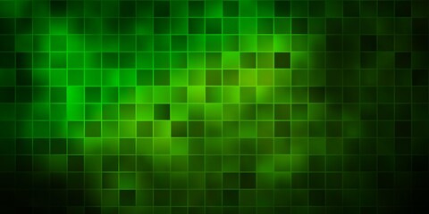 Dark Green vector template with rectangles.