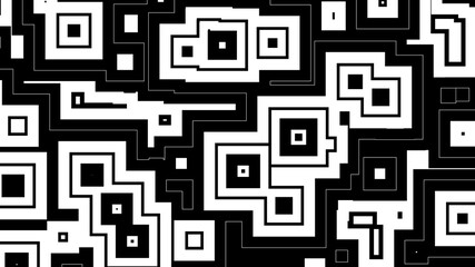 白黒、正方形のプロシージャル