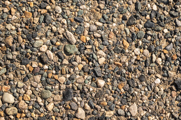 colored stones scattered on the ground