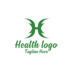 Organic Green Healthy Logo design Vector