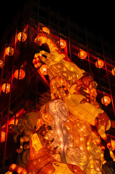 Horse lanterns at Chinese new year festival