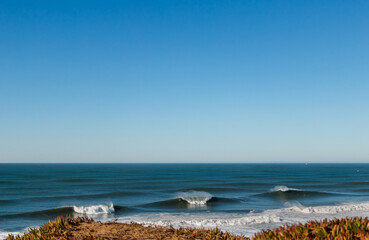 Big Waves Breaks in Northern California near San Francisco