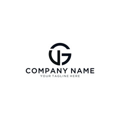 Initial Letter GD With Linked Circle Logo